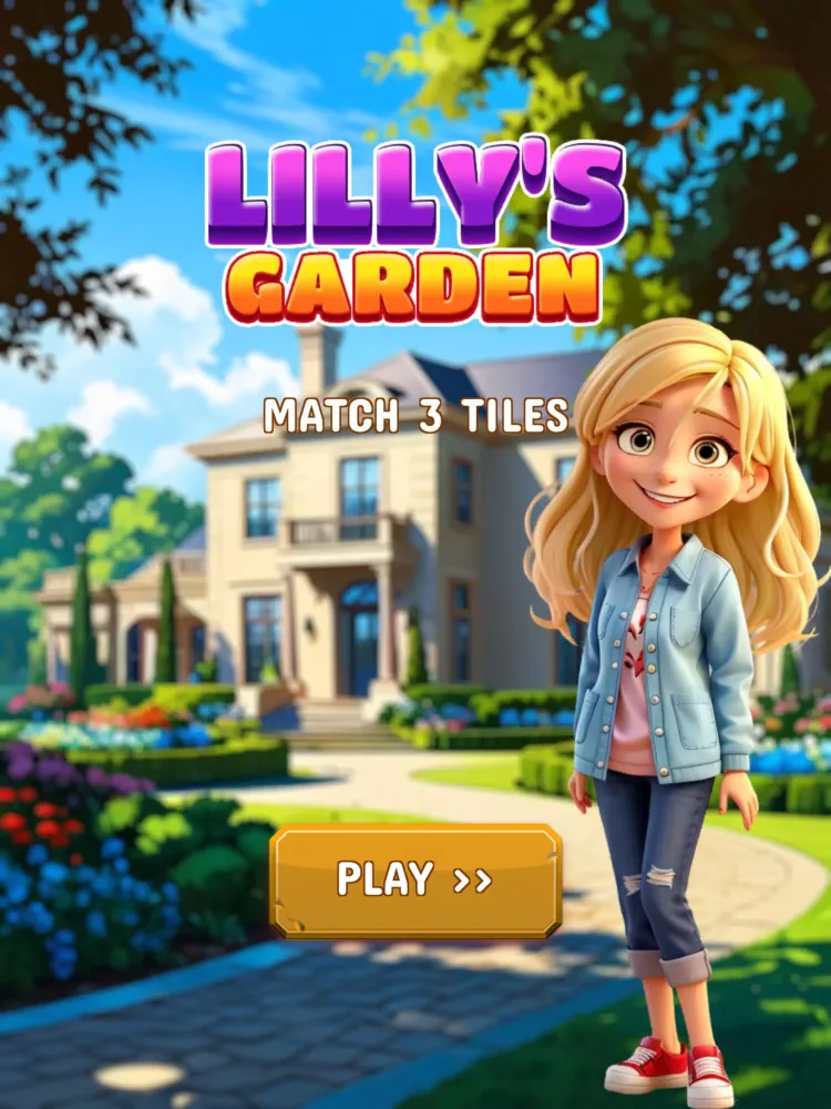 ภาพหน้าจอของ Lilly's Garden: Match 3 Tiles