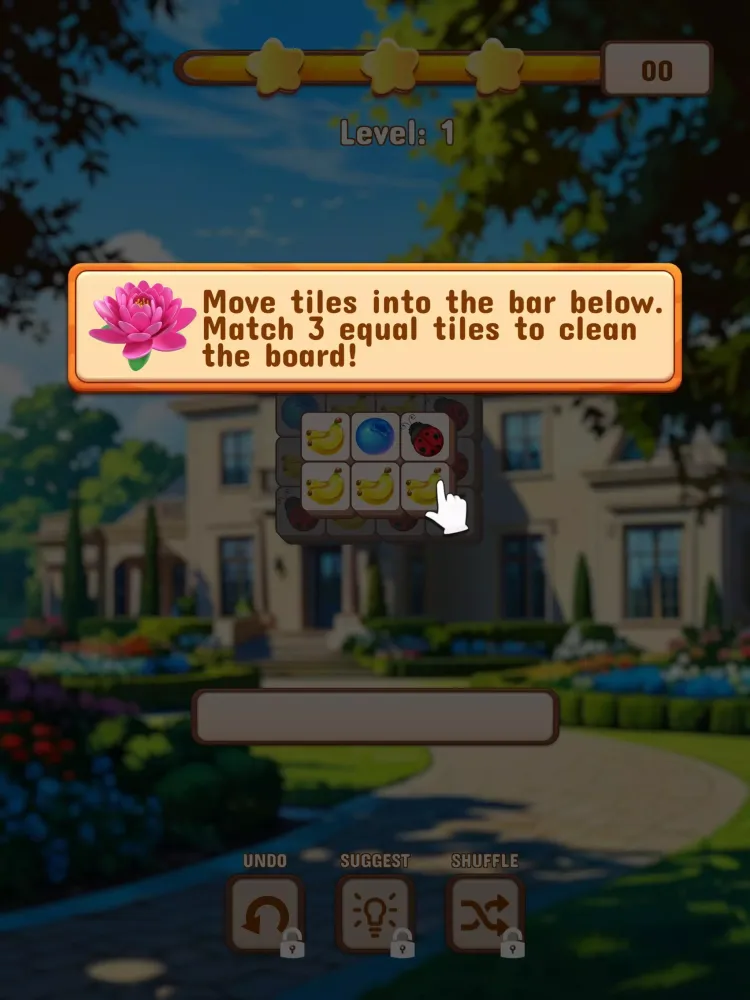 ภาพหน้าจอของ Lilly's Garden: Match 3 Tiles