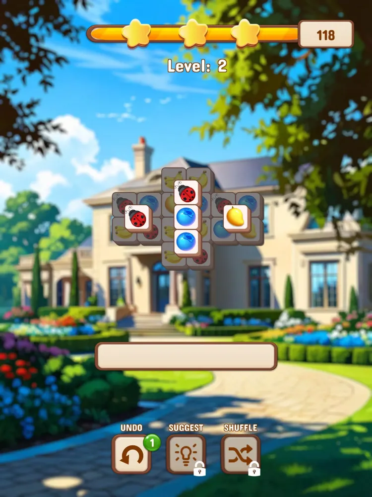 ภาพหน้าจอของ Lilly's Garden: Match 3 Tiles
