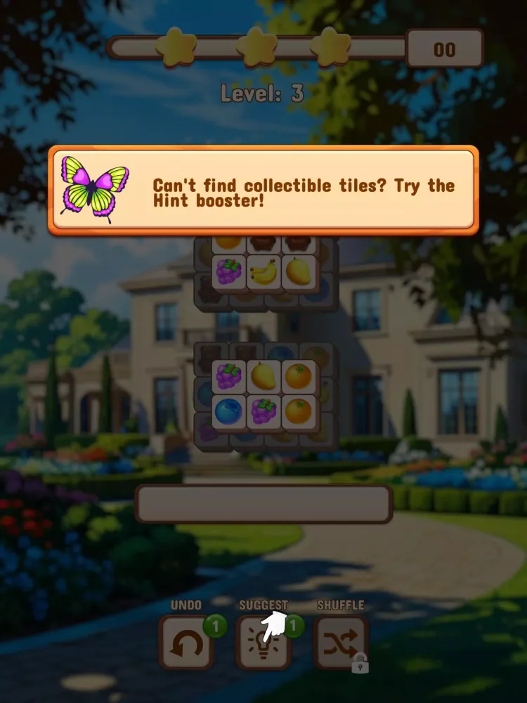 ภาพหน้าจอของ Lilly's Garden: Match 3 Tiles