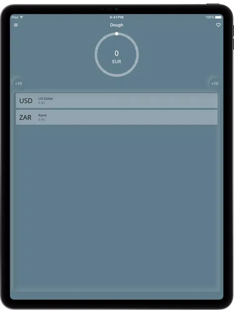 Tangkapan skrin Dough iPad 