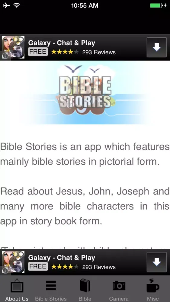 Capturas de tela do Bible Picture Stories