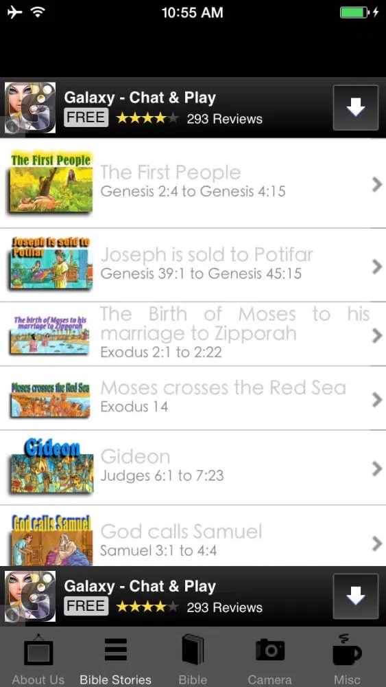 Capturas de tela do Bible Picture Stories