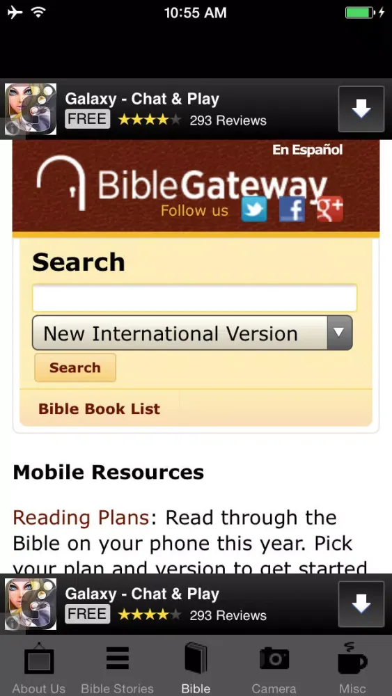 Capturas de tela do Bible Picture Stories