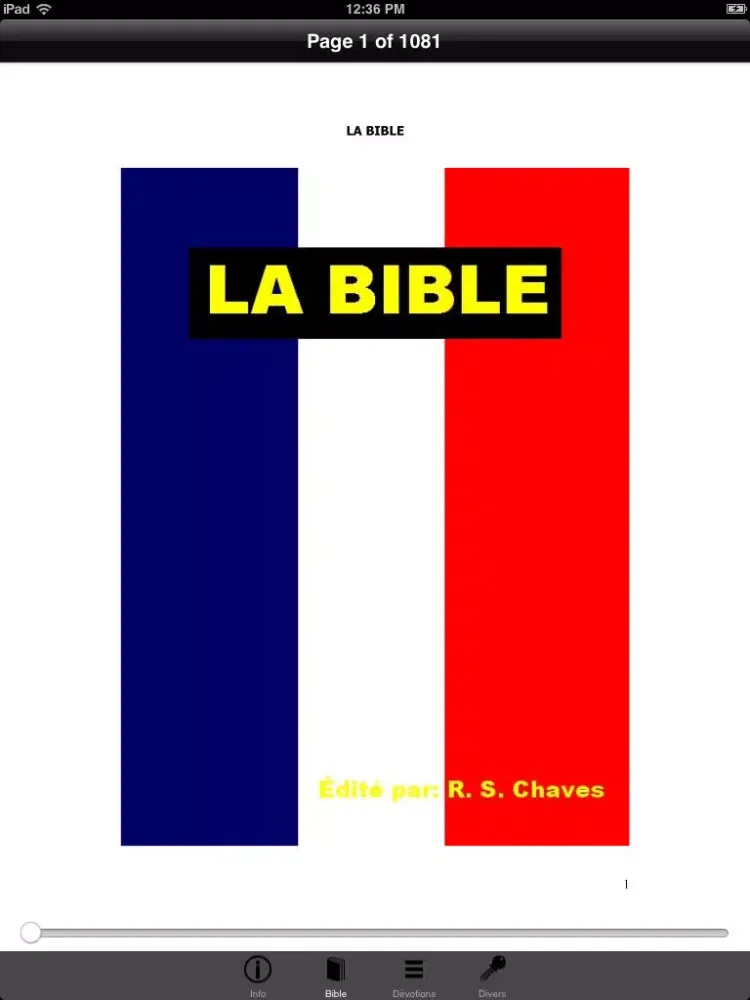 Bible Française iPad  Screenshots
