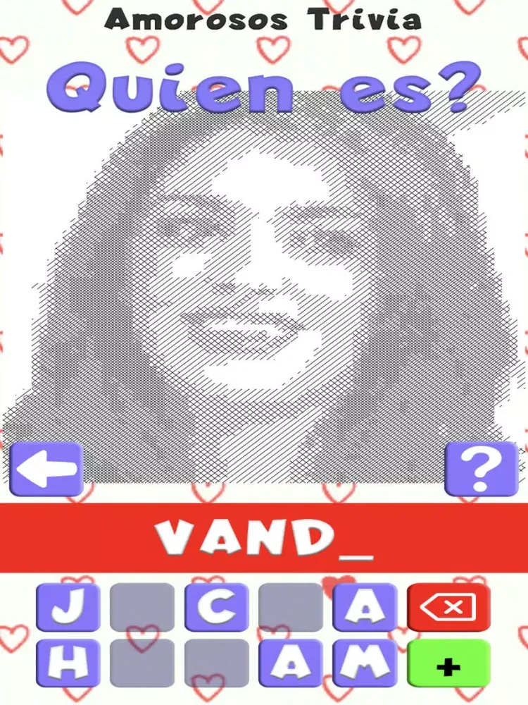 Tangkapan layar Amorosos Trivia iPad 