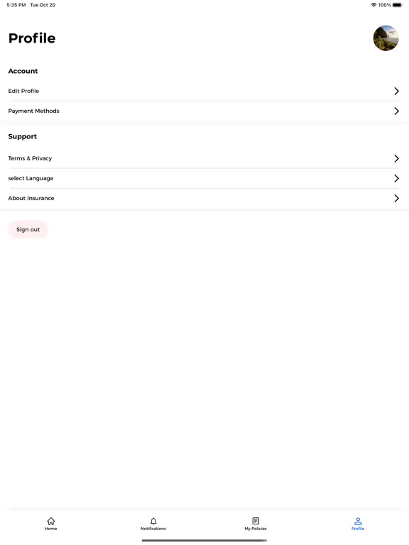 Capturas de pantalla de Just Insure iPad 