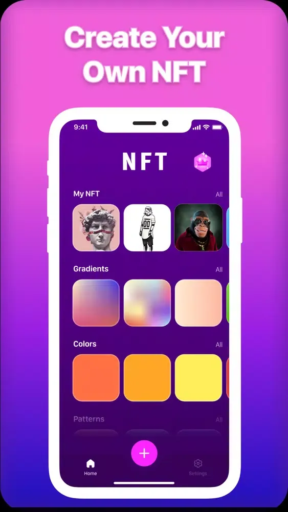 ภาพหน้าจอของ NFT creator + Pixel art maker