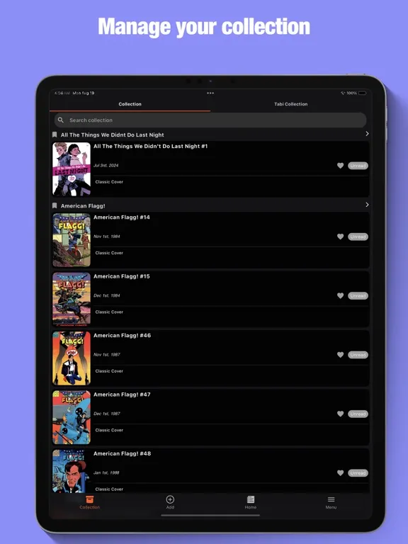 Tabi Comics Collection iPad 應用截圖