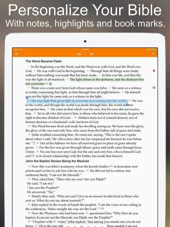 Tangkapan skrin Bible +1 iPad 