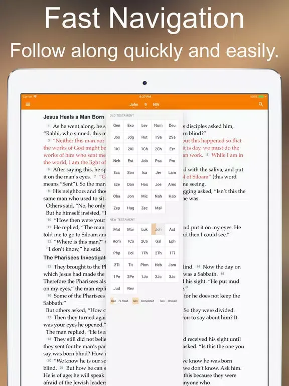 Tangkapan skrin Bible +1 iPad 