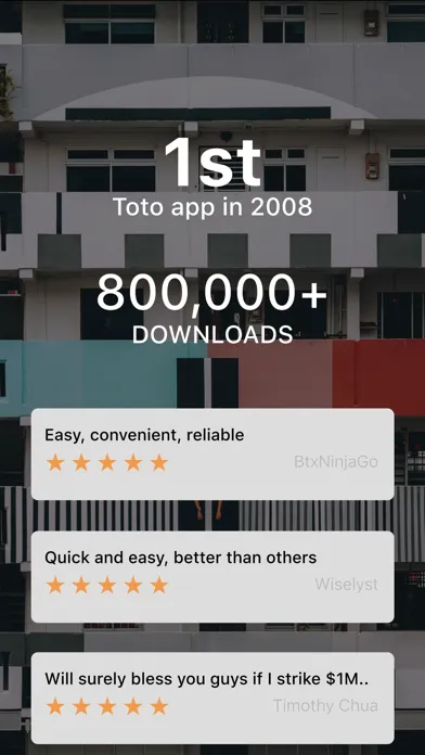 SG Toto+ results for Singapore Screenshots