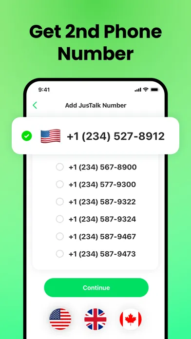 Second Phone Number - JusTalk 스크린샷