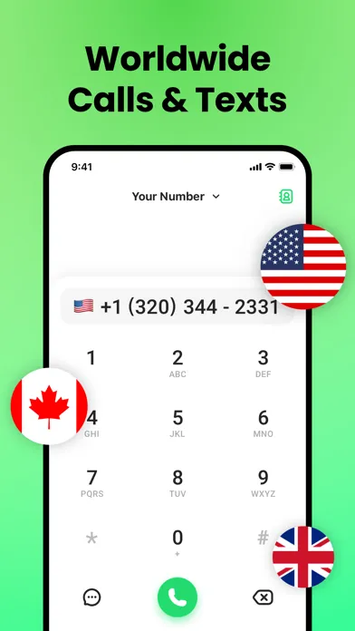 Second Phone Number - JusTalk 스크린샷