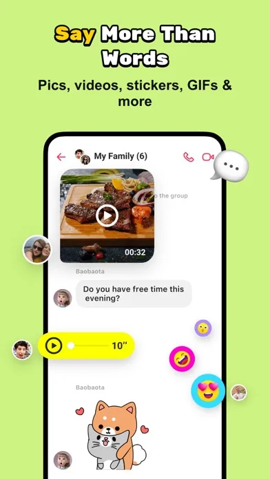 JusTalk Family: Circle & Space 스크린샷