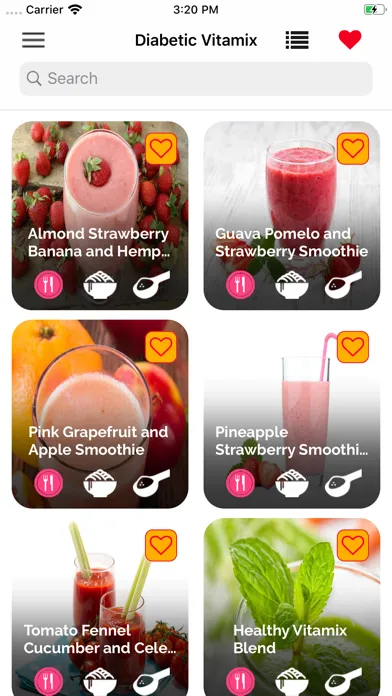 Скриншоты Diabetic Vitamix Recipes