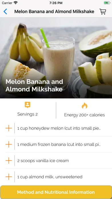 ภาพหน้าจอของ Milkshake Recipes