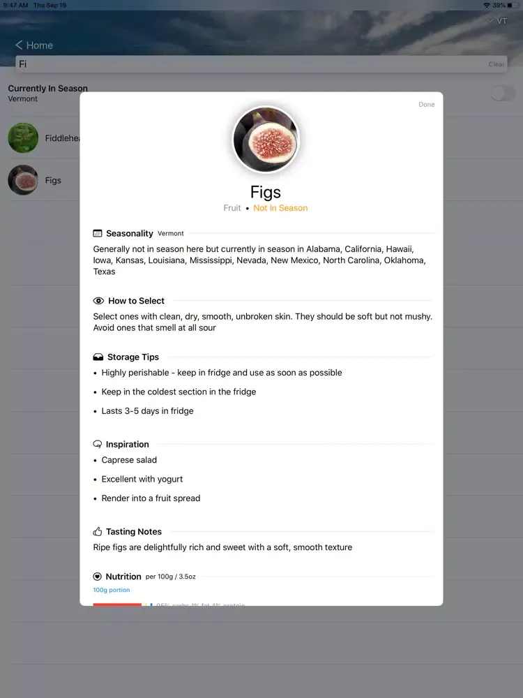 Just in Thyme iPad  سکرین شاٹس
