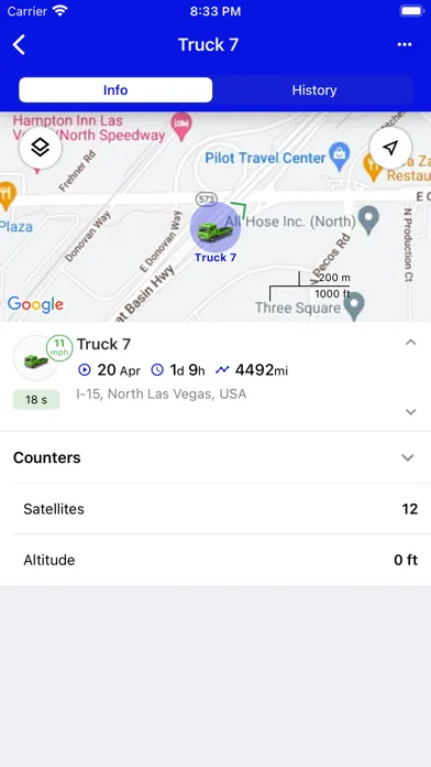 Tangkapan layar JUS Telematics
