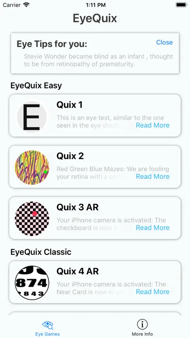 Captures d'écran de Eye Quix