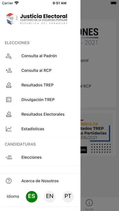 Скриншоты TSJE - Justicia Electoral