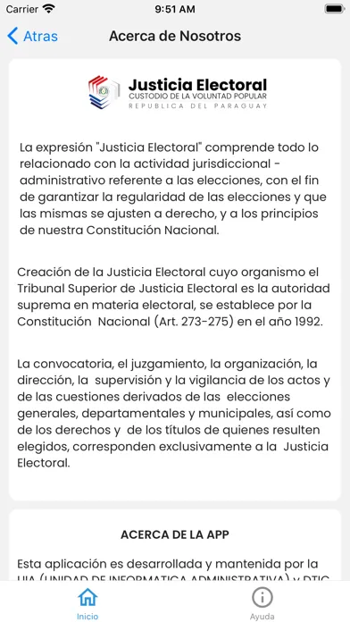 Скриншоты TSJE - Justicia Electoral