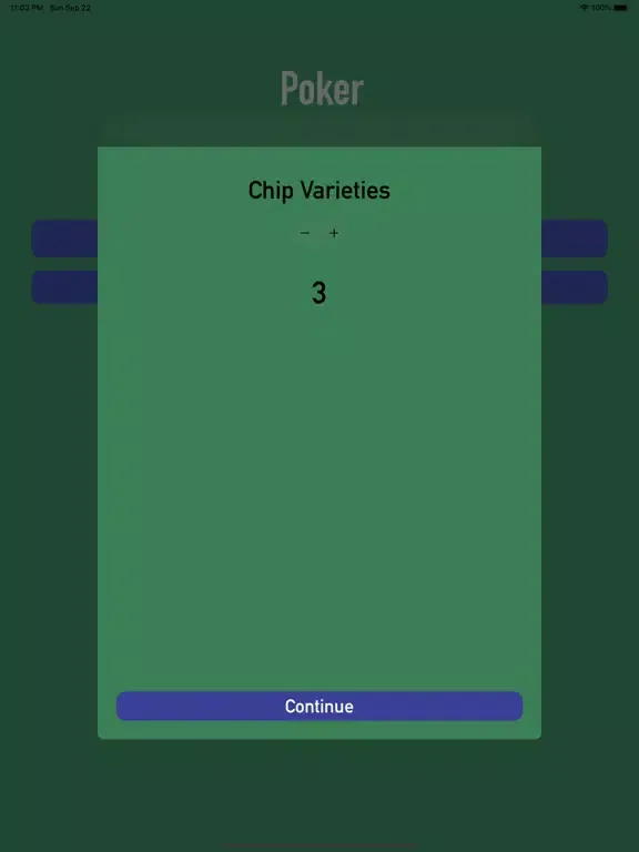 Tangkapan skrin Chip Split - Hold 'Em Poker iPad 