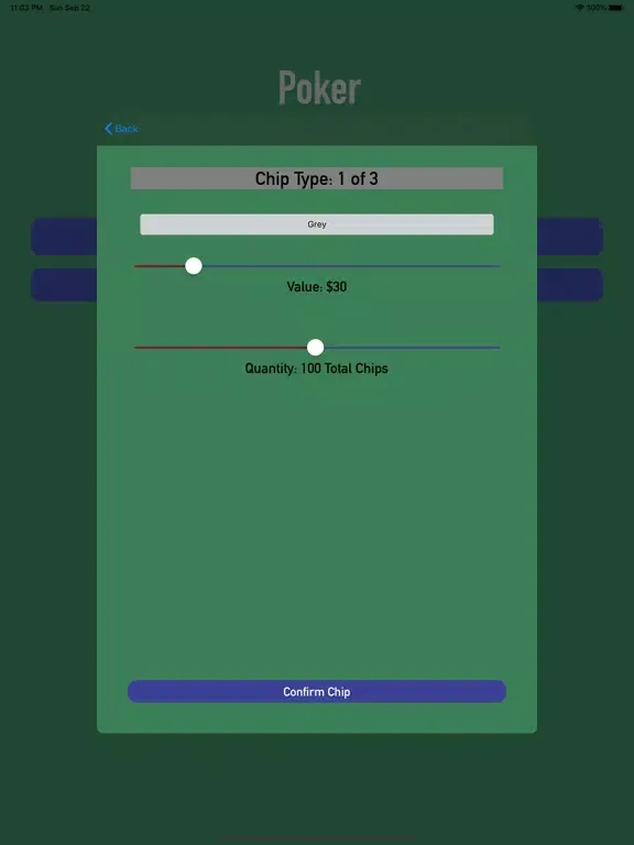 Tangkapan skrin Chip Split - Hold 'Em Poker iPad 