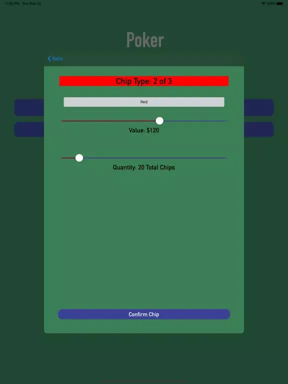 Tangkapan skrin Chip Split - Hold 'Em Poker iPad 
