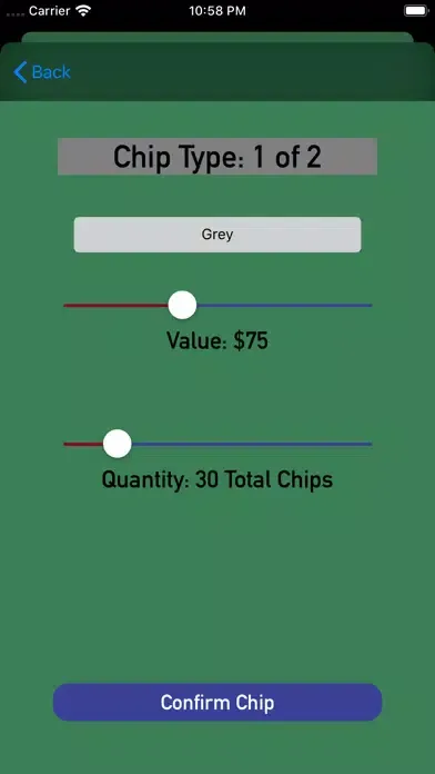 Tangkapan skrin Chip Split - Hold 'Em Poker