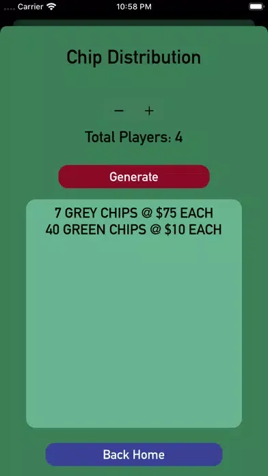 Tangkapan skrin Chip Split - Hold 'Em Poker