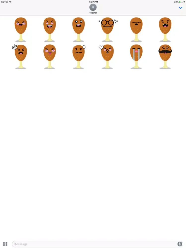 ChickenMoji iPad  سکرین شاٹس