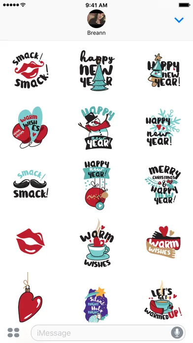 Christmas & New Years Stickers应用截图