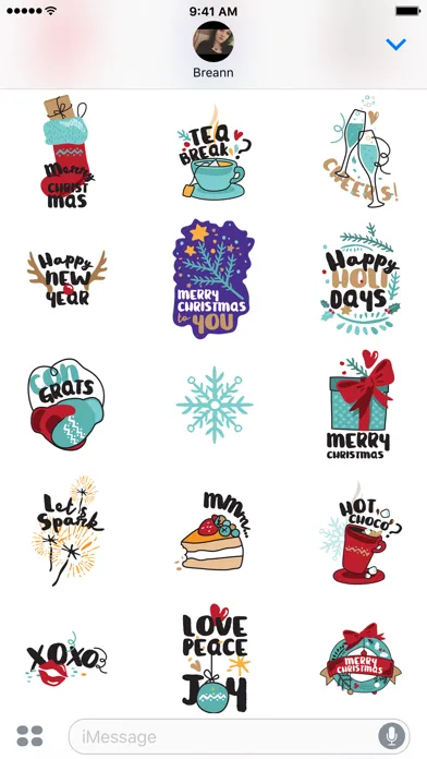 Christmas & New Years Stickers应用截图