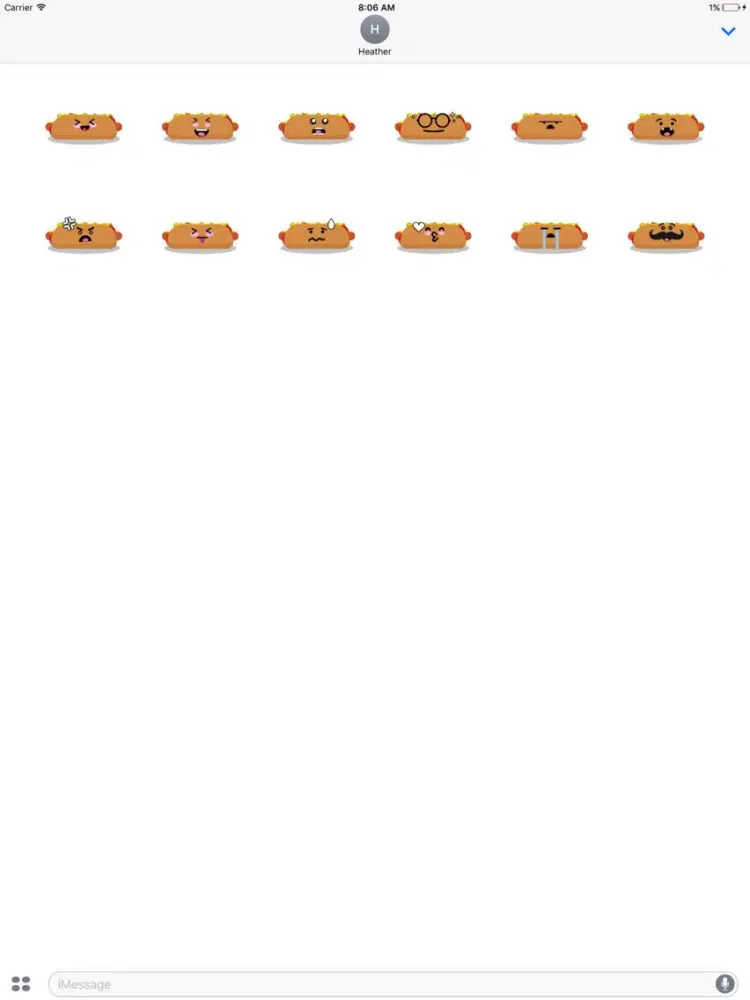 HotdogMoji iPad 應用截圖