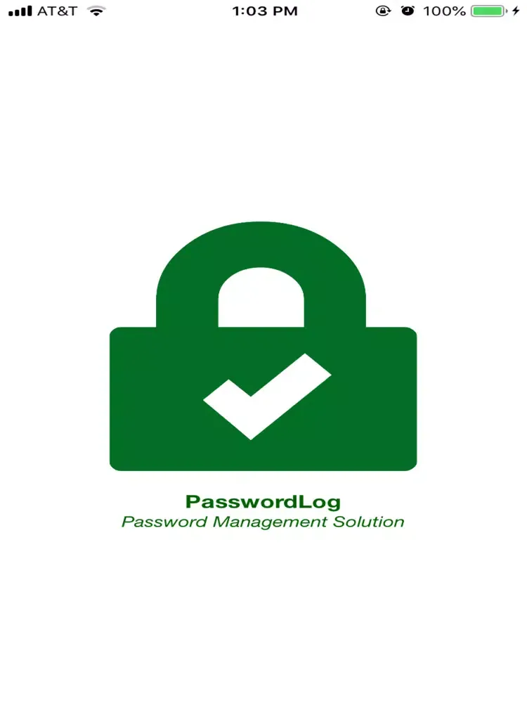 PasswordLog iPad  Screenshots