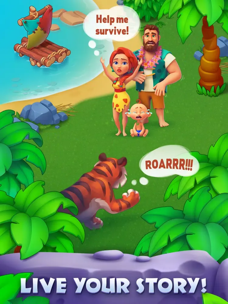 Скриншоты Tropical Blast: farm escape iPad 