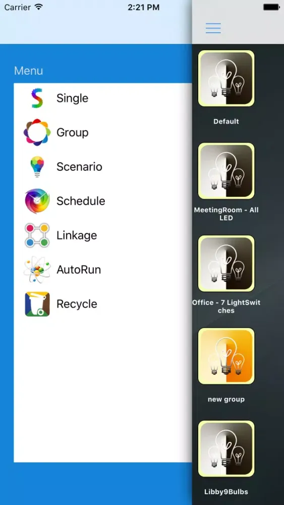 Capturas de pantalla de Just Light Smart Control