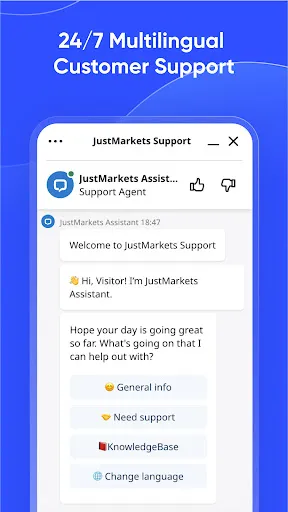 Zrzuty ekranu JustMarkets Trading
