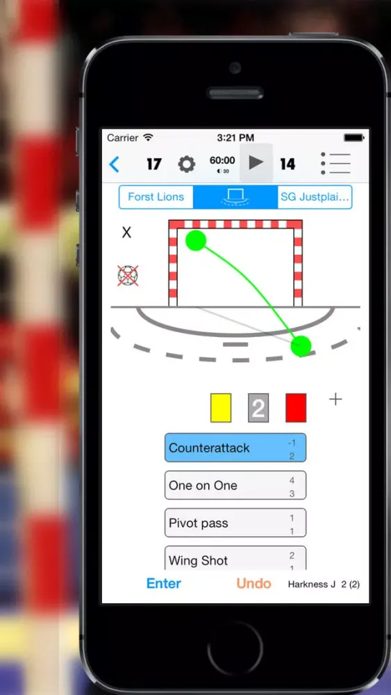 Ảnh chụp màn hình của CoachBook Select - Handball Analysis & more