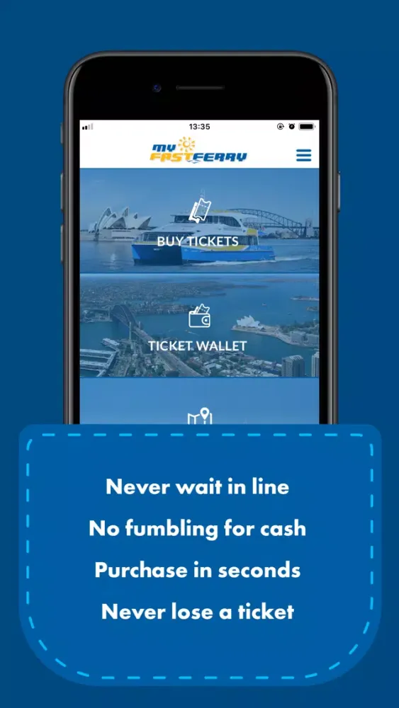 ภาพหน้าจอของ MyFastFerry