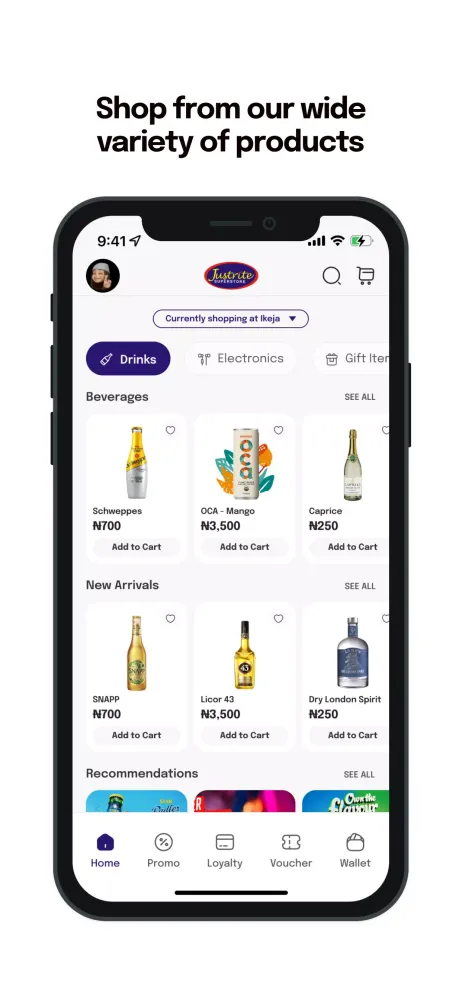 Zrzuty ekranu Justrite App