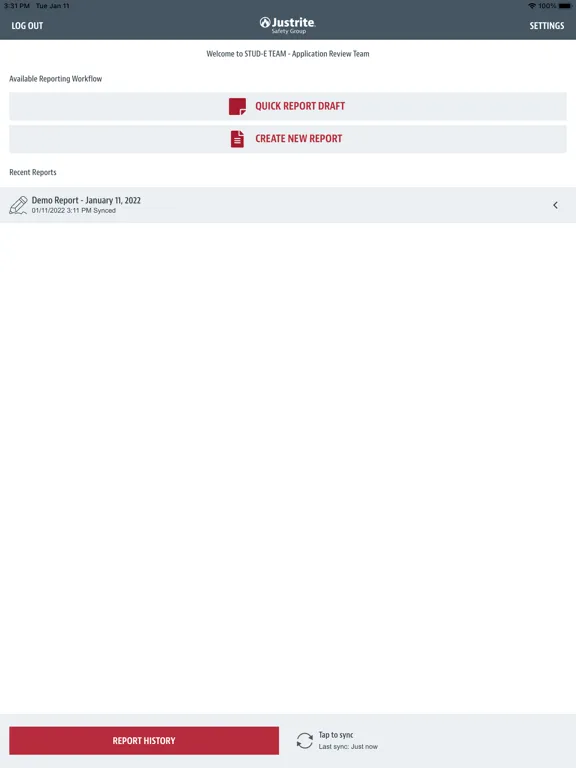 Justrite STUD-E™ TEAM iPad 应用截图