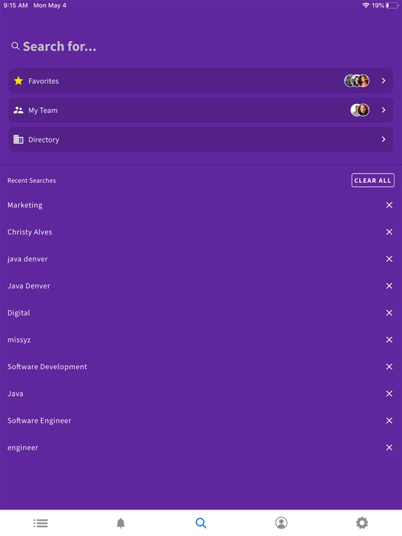 Sift Connect iPad  Screenshots