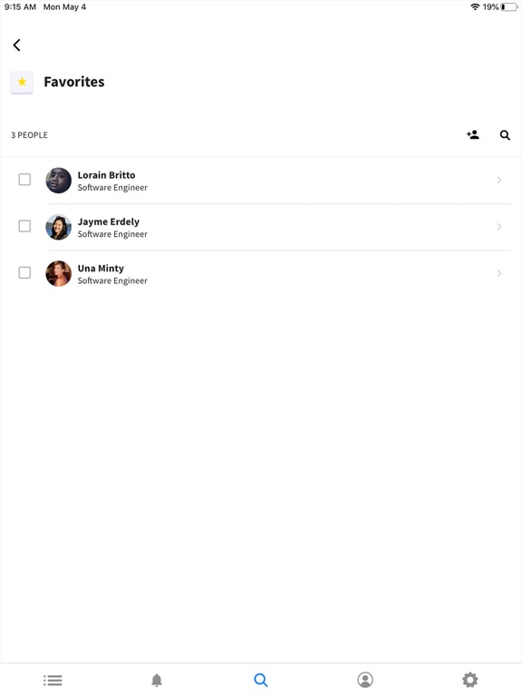 Sift Connect iPad  Screenshots