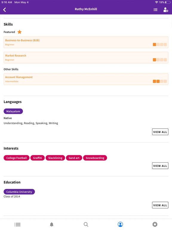 Sift Connect iPad  Screenshots