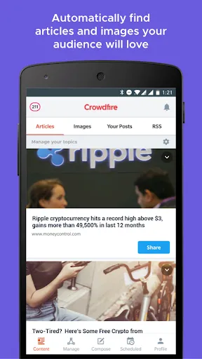 Crowdfire: Manage Social Media スクリーンショット