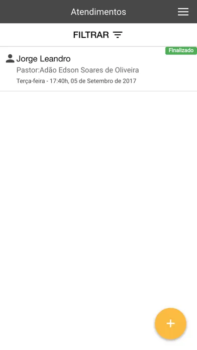 Tangkapan skrin Aconselhamento