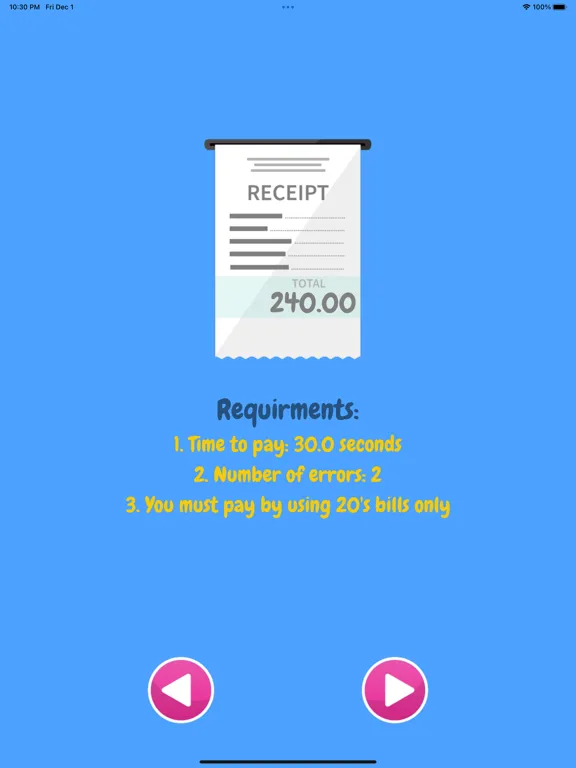 Pay The Bill iPad 應用截圖