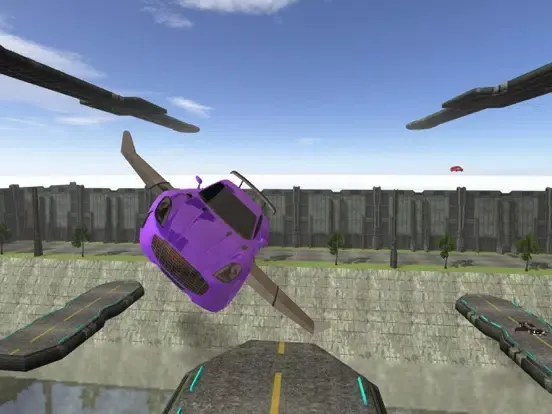 3D Flying Car Parking Simulator: eXtreme Racing, Driving and Flight Game Free iPad 應用截圖